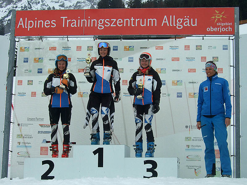 Alisa auf dem 3. Platz bei der Tageswertung